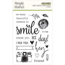 Simple Vintage Flower Shoppe Stamps