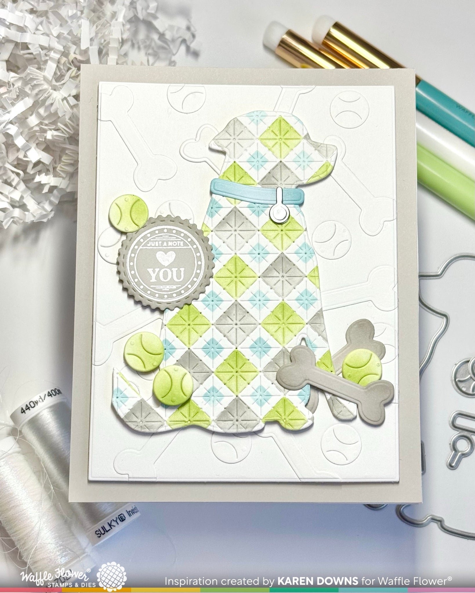 Postage Collage Circle Sentiments Stamp Set