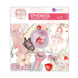 Strawberry Milkshake Shapes, Tags, Words, Foiled Accents Cardstock Ephemera