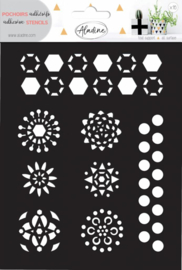 Adhesive Stencil Hexagons
