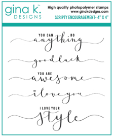 Scripty Encouragement MINI Stamps