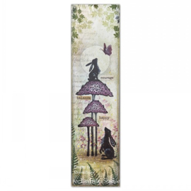 LAV890 River Leaves Mini Stamp