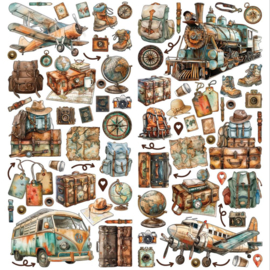 Wanderlust Explorer Laser Cut Outs Elements