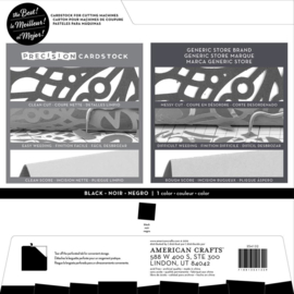 Precision Cardstock Pack Black/Textured