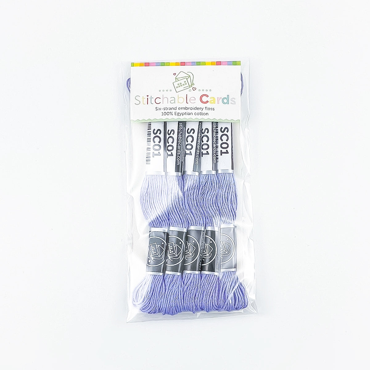 SC01 Embroidery Floss - Mid Violet 5/pk