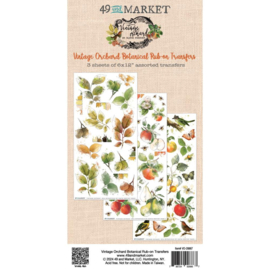 Vintage Orchard Botanical Rub-On Transfer Set