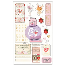 Strawberry Milkshake Chipboard Stickers