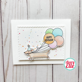 Balloon Greetings Clear Stamp Set