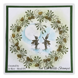 LAV926 Mini Mistletoe Stamp