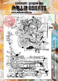 #0141 Tropical Vibes A4 Clear Stamp Set