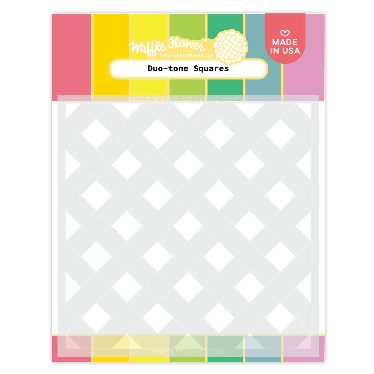 Duo-tone Squares Stencil