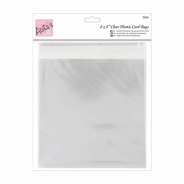 Anita's Clear Plastic Card Bags 8x8 Inch