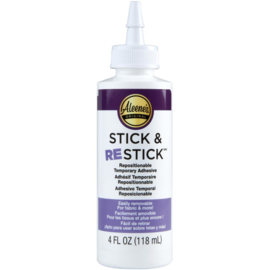 Stick & Restick Adhesive Carded 4oz