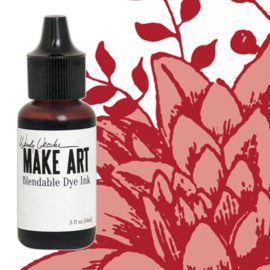 Make Art Dye Ink Pad Reinkers Red Geranium