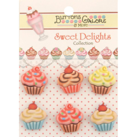 Sweet Delights Buttons Cupcakes
