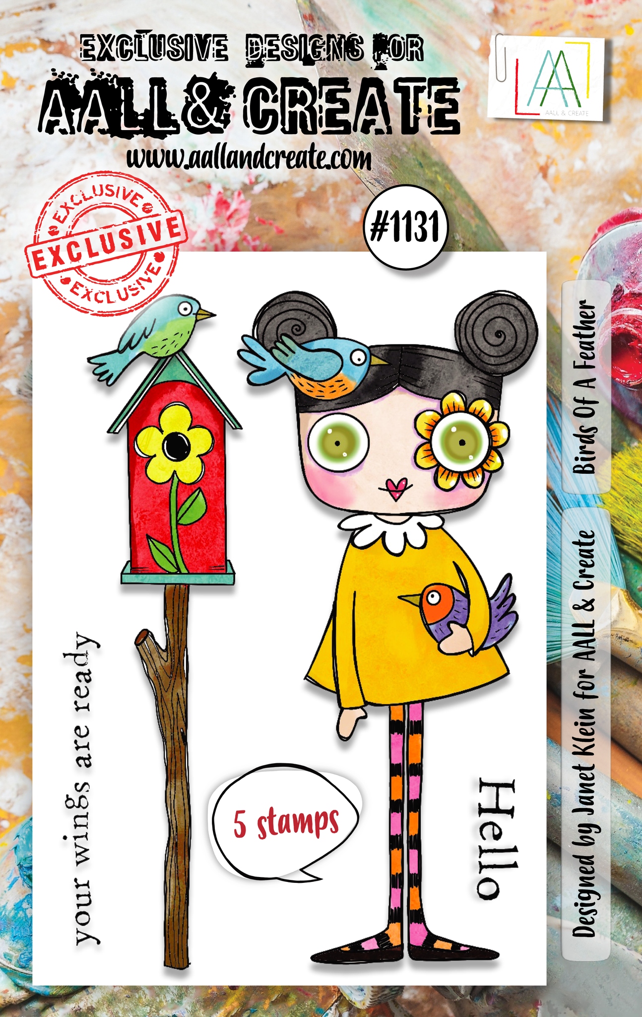#1131 Birds Of A Feather A7 Stamp Set