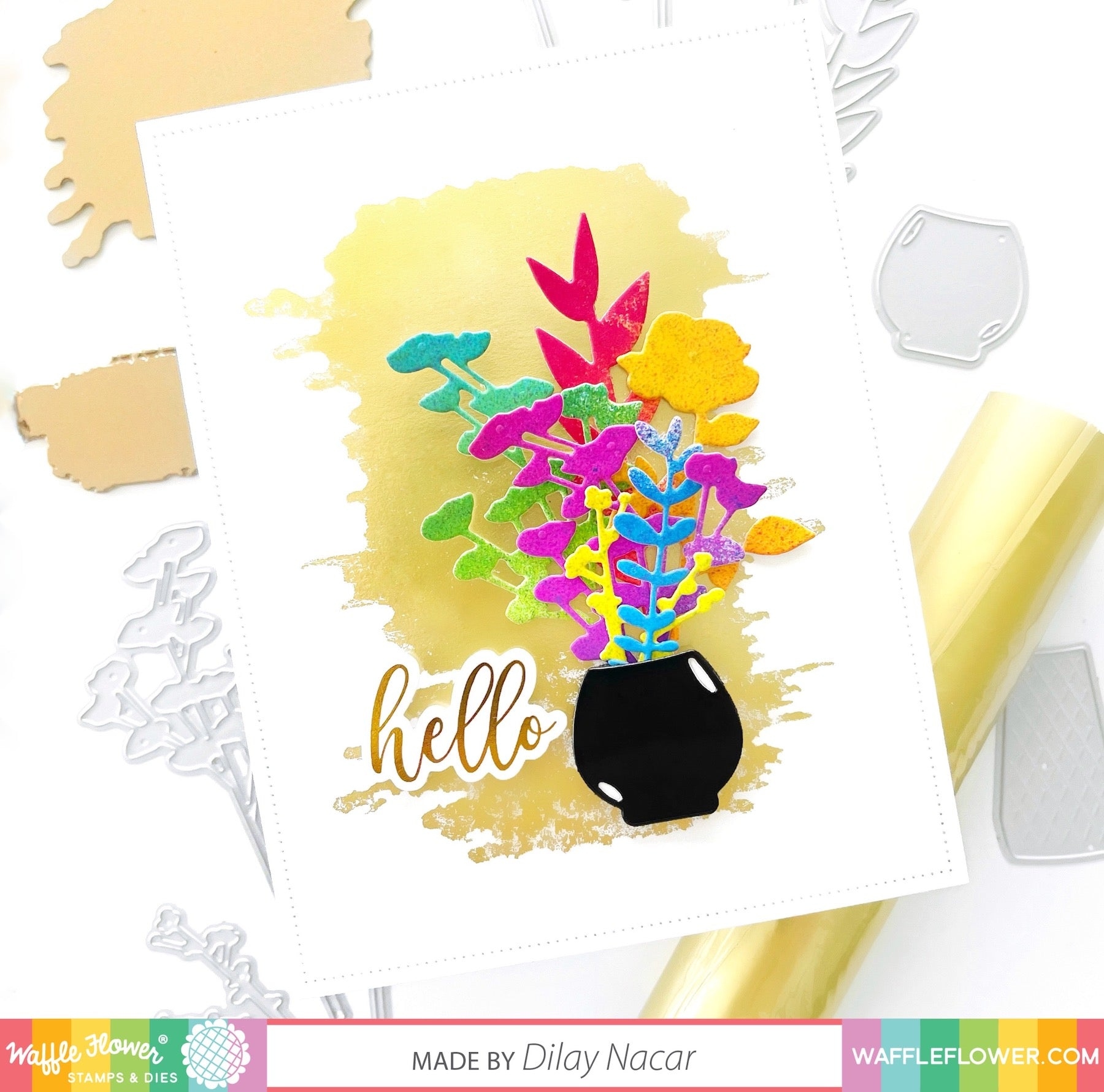 Abstract Foil Plate