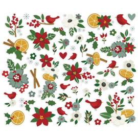 Hearth & Holiday Floral Bits & Pieces Die-Cuts