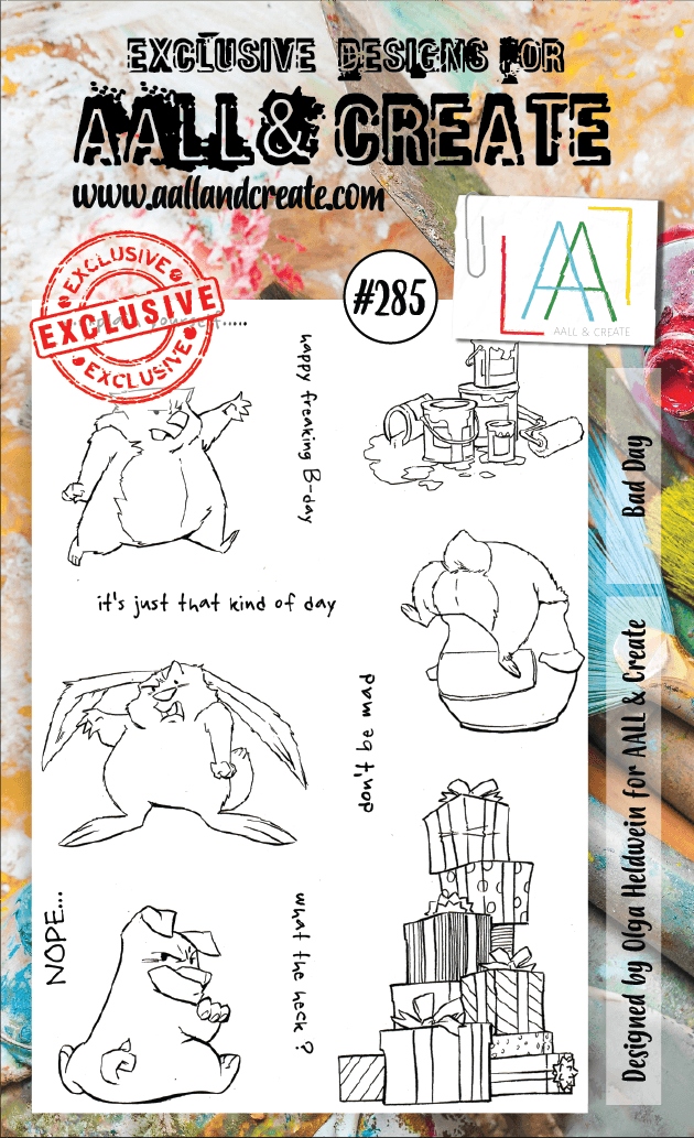 #0285 Bad Day A6 Clear Stamp Set