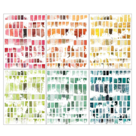 Spectrum Sherbert Rub-Ons Palettes 6"X8"