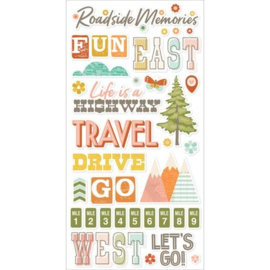 Open Road Foam Stickers