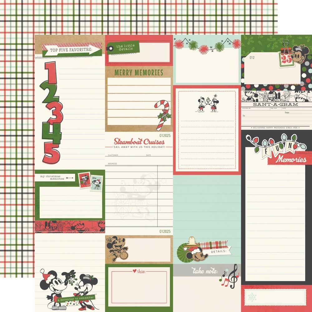 Say Cheese Classic Mouse Christmas Journal Elements