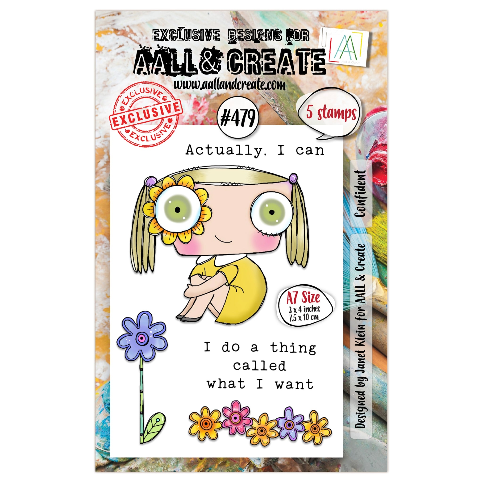 #0479 Confident A7 Clear Stamp Set