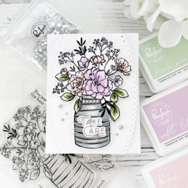 Inky Bouqet Clear Stamp Set 4"X6"