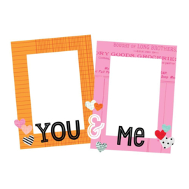 Heart Eyes Chipboard Frames