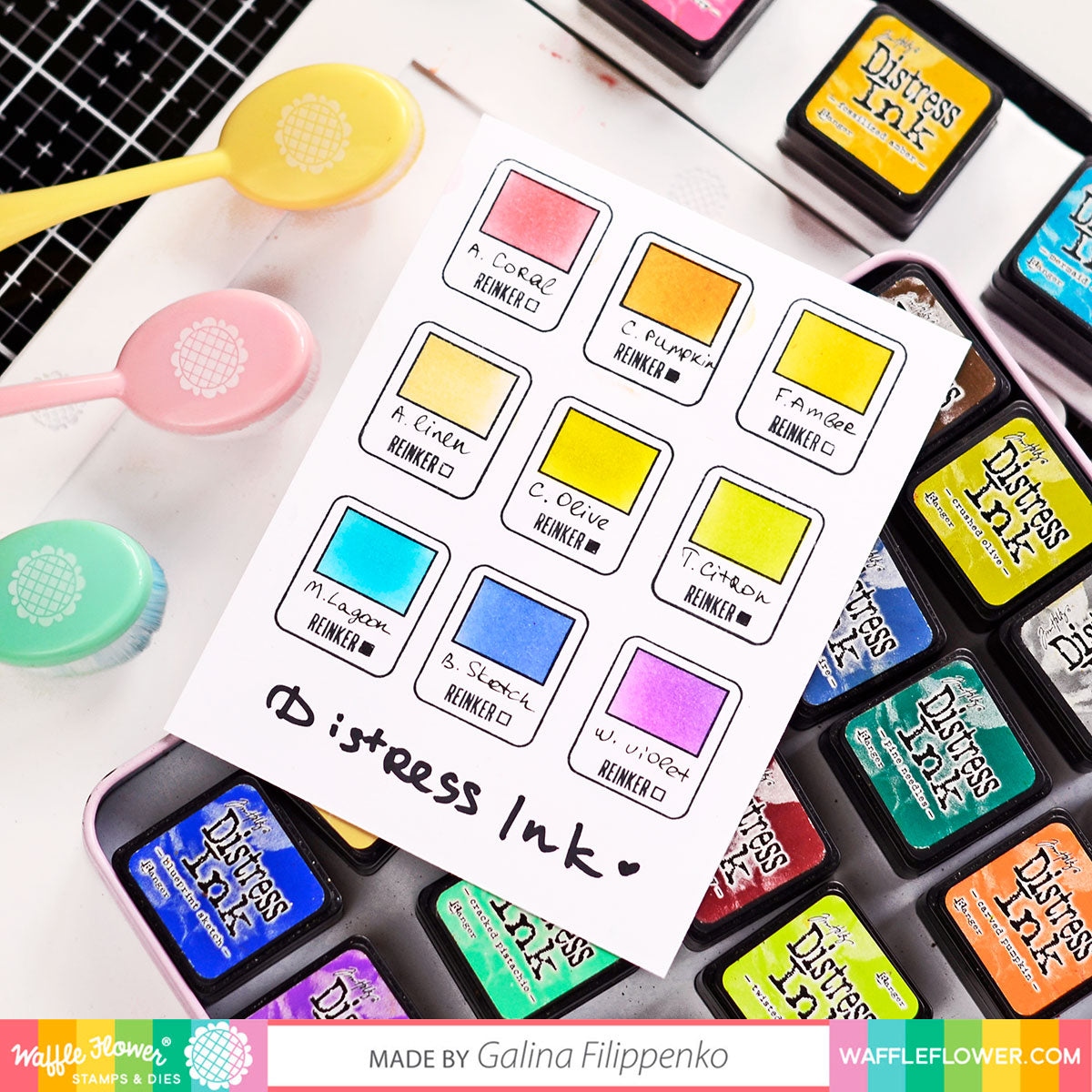 Ink Pad Swatching Stamp Set
