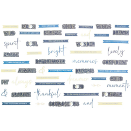 Starlight Dreams Chipboard Set Words
