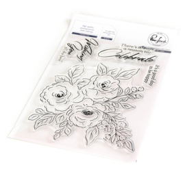 Floral Trio Clear Stamp Set 4"X6"