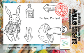 #0506 White Rabbit A7 Clear Stamp Set