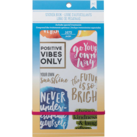 Planner Stickers 12-Page Book Inspirational Life