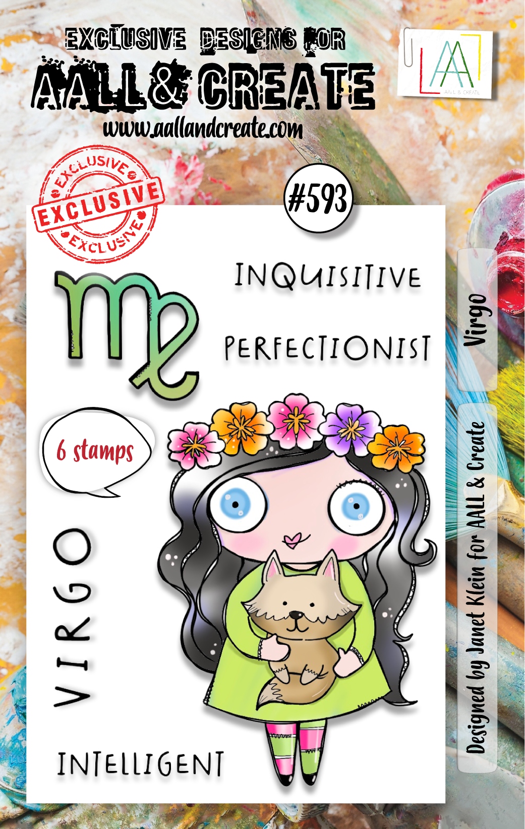 #0593 Virgo A7 Clear Stamp Set
