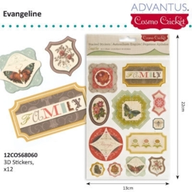 Evangeline 3D stickers