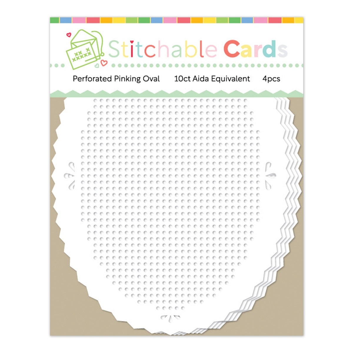 Perforated Pinking Oval Shapes