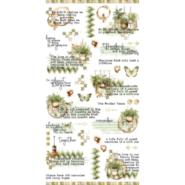 Cottagecore Rub-On Transfer Set 6"X12"