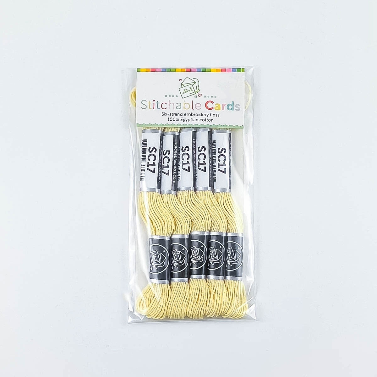 SC17 Embroidery Floss - Pale Yellow 5/pk