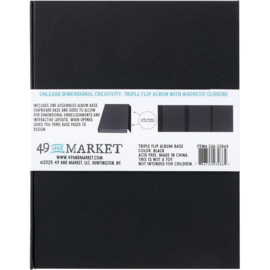 Create-An-Album Triple Flip Album Base Black