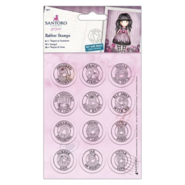 Gorjuss Mini Rubber Stamps