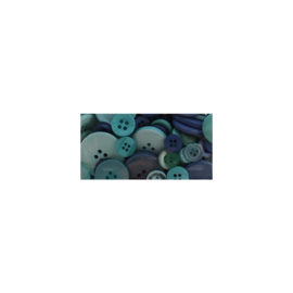 Button Bonanza Ocean Blue