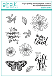Elegant Asters Stamps