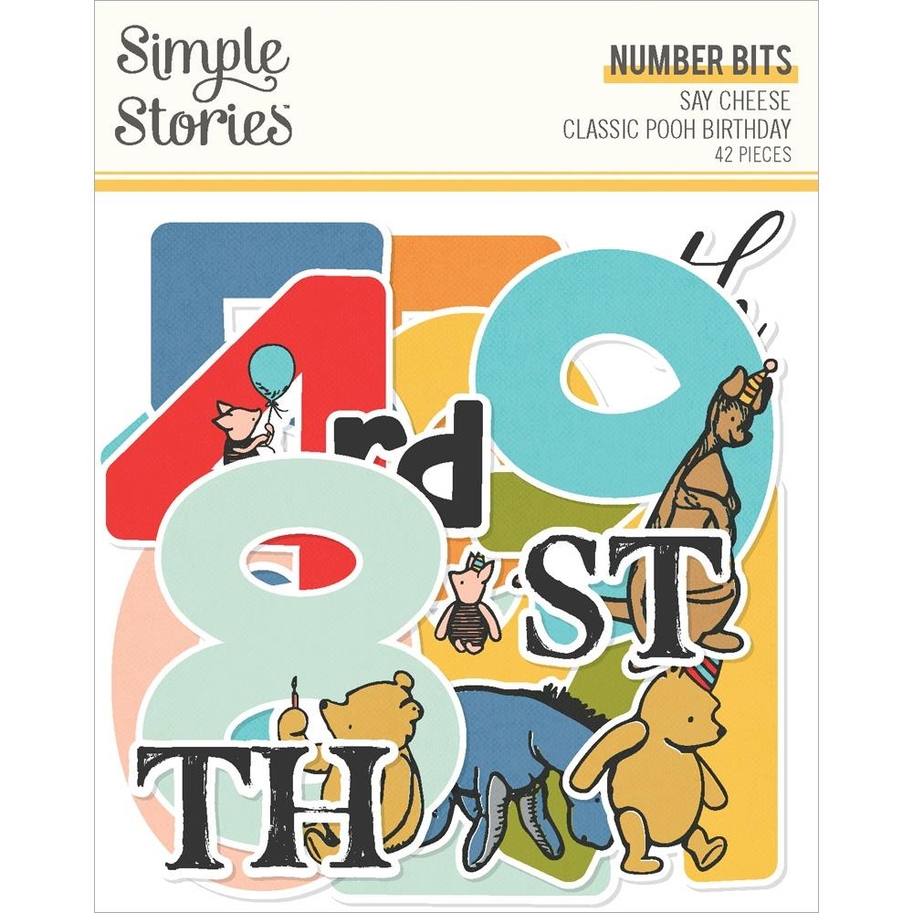 Say Cheese Classic Pooh Bits & Pieces Die-Cuts Number