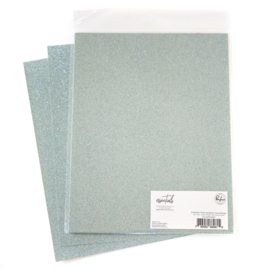 Essentials Glitter Cardstock 8.5"X11" Ocean Breeze