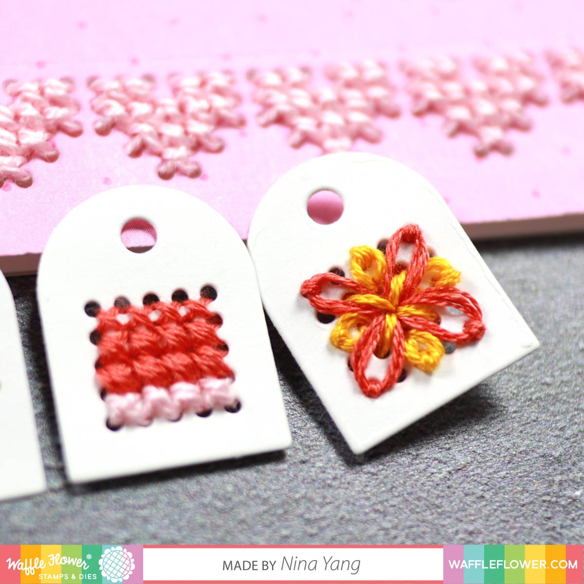 Stitchable Squares Die