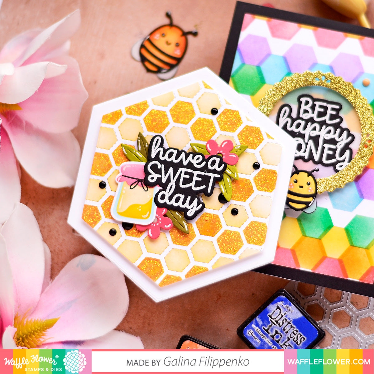 Hexagon Layering Stencil Duo