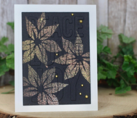 Christmas Flowers Layering Stencil