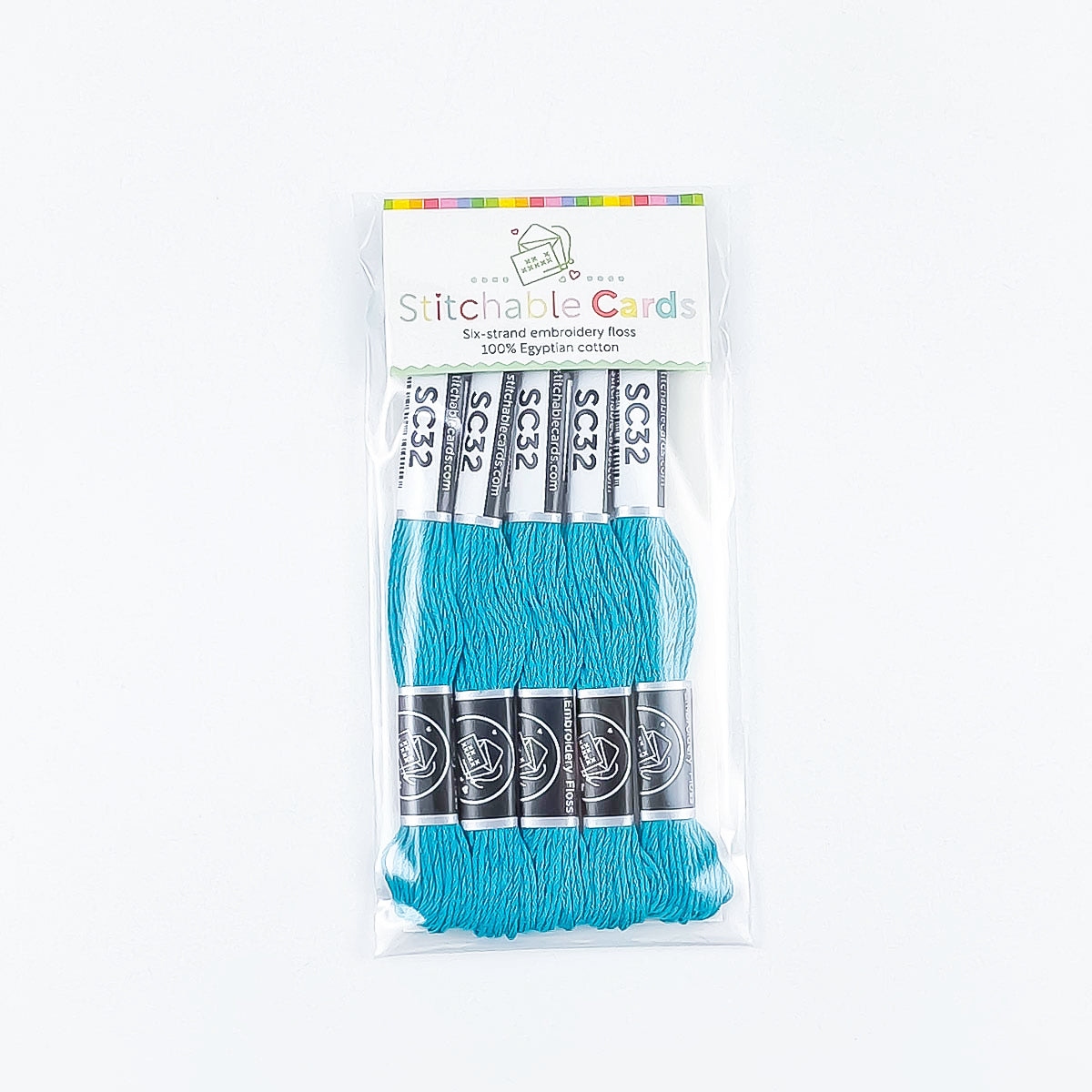 SC32 Embroidery Floss - Teal Blue 5/pk