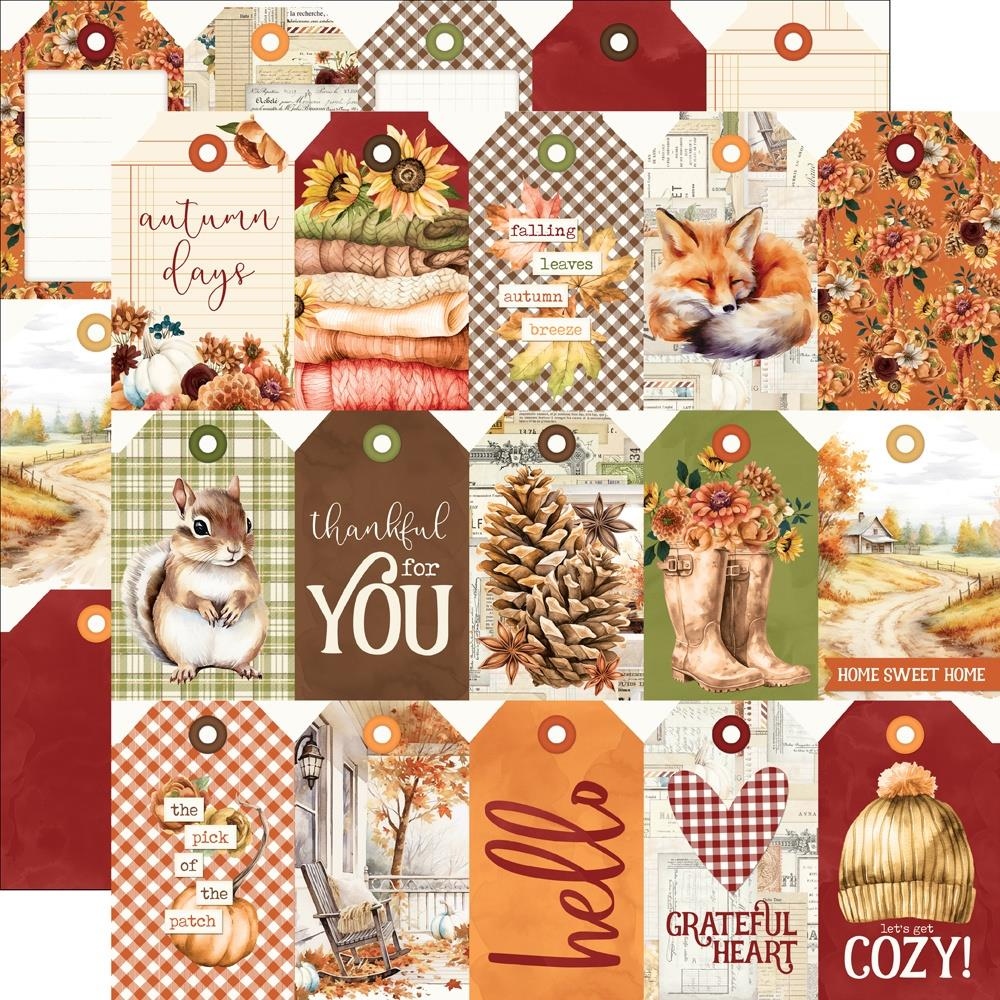 Autumn Breeze Tag Elements